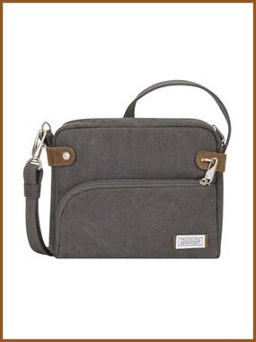 Anti-Theft Crossbody Bag Cotton Poly Canvas Suede Travel